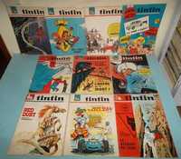 10 revistas TINTIN em francês, dos anos 60.