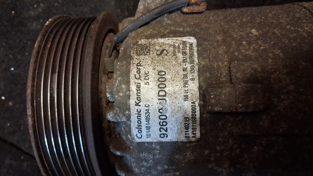 Компресор кондиціонера Nissan Qashqai j10 1.6 92600 jd000