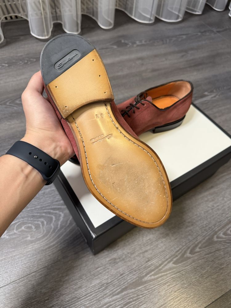 Santoni сантони обувь туфли дерби оригинал