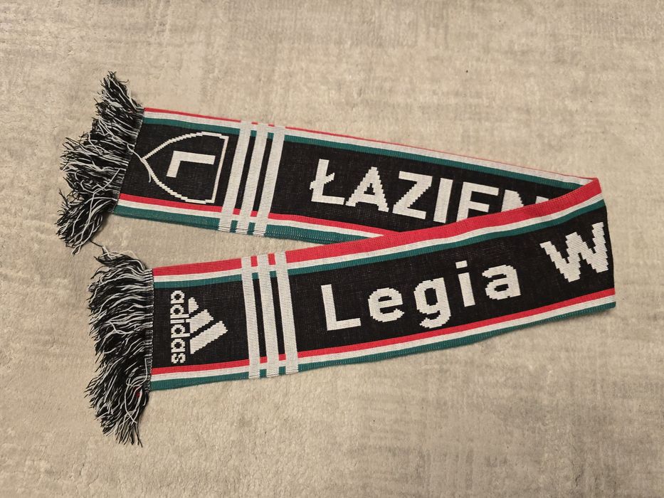 Unikatowy szalik Legia Warszawa adidas, unikatowe logo, Łazienkowska 3