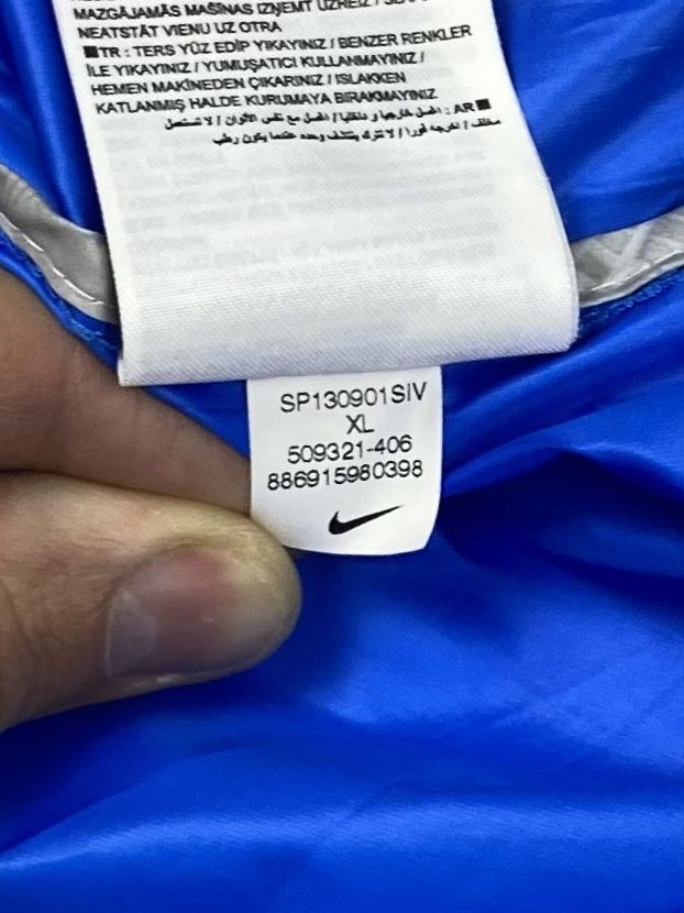 Nike жилетка xl размер спортивная футболка голубая оригинал