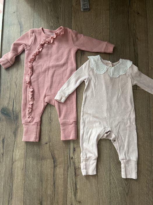 Лот тонкий та на флісі ромпери , чоловічок  6-9 місяців, шапка