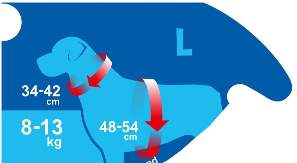 Szelki dla psa air comfort L beżowe oddychające bezuciskowe