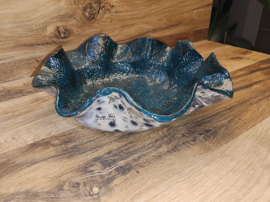 Niepowtarzalna,  dekoracyjna waza ceramiczna