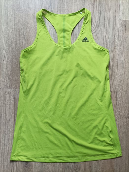 Adidas, bokserka, tunika, neonowa , zielona, L