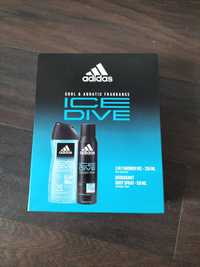 Adidas Ice Dive zestaw żel pod prysznic + dezodorant