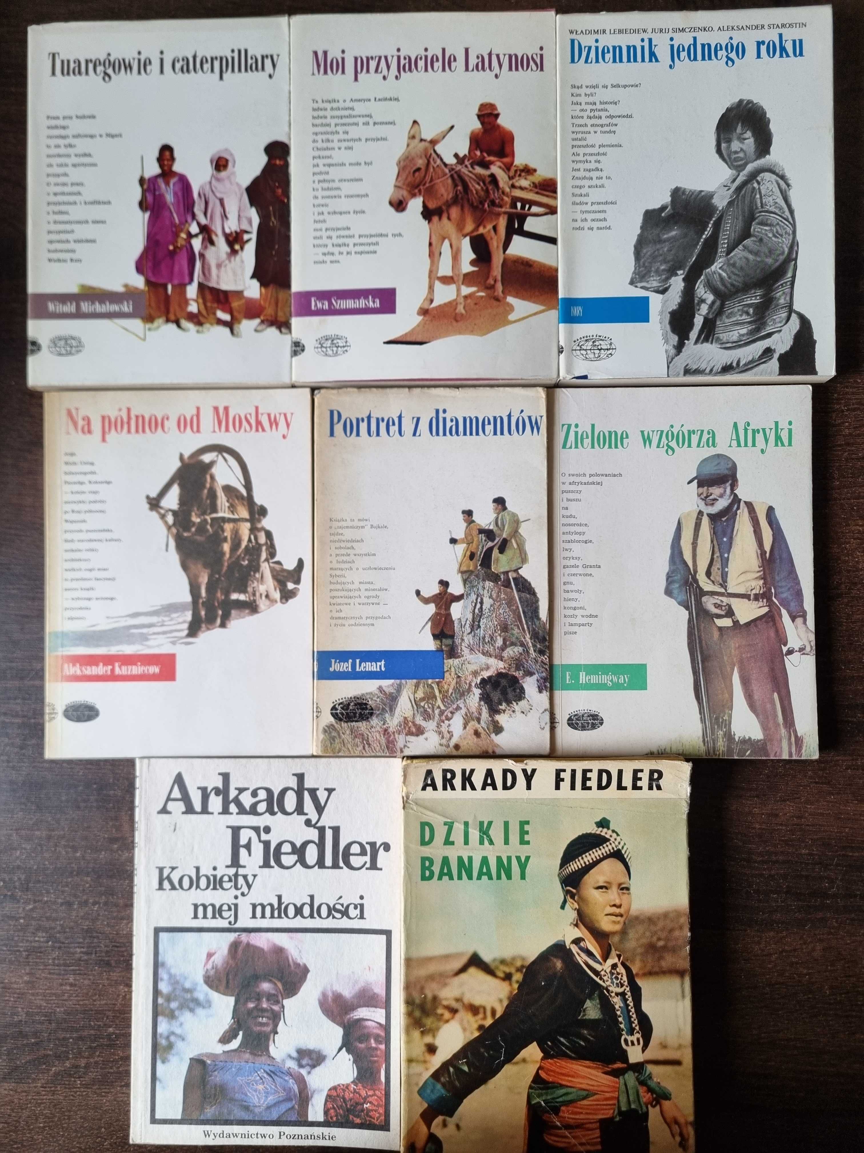 Zestaw książek Fiedler Michałowski Hemingway Lenart
