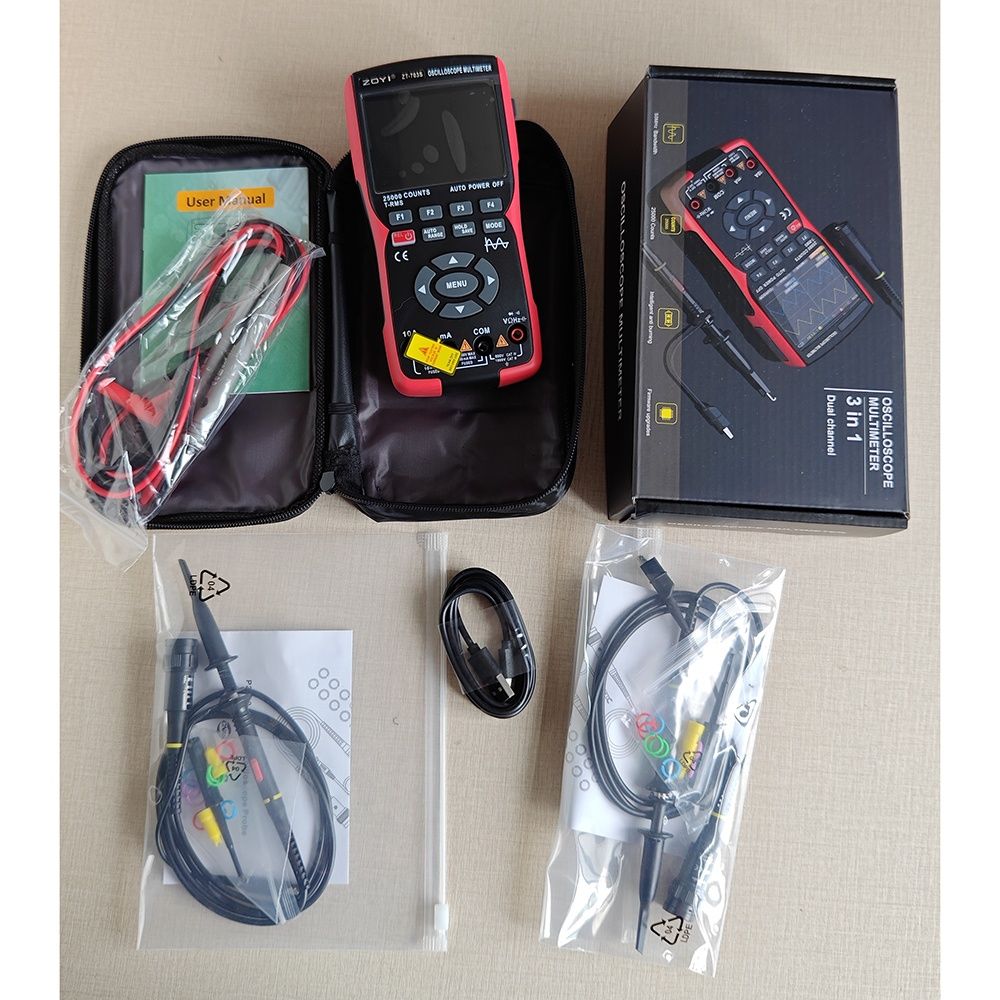 Zoyi ZT-703S Мультиметр двухканальный осцилограф генератор сигналов