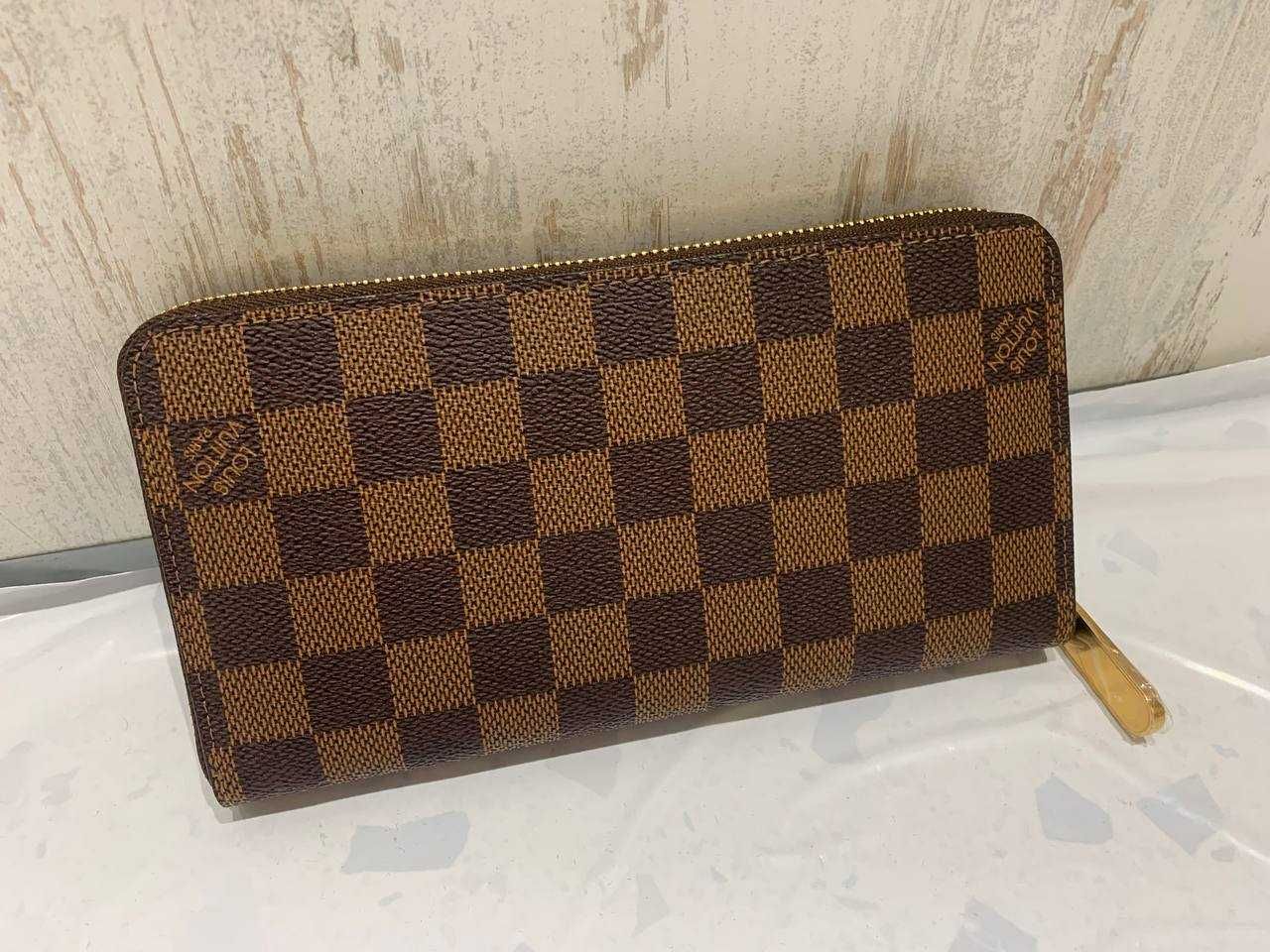 Louis Vuitton monogram zippy wallet, кошелёк женский