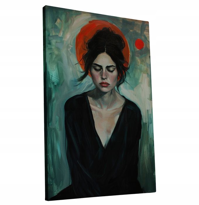 Abstrakcyjny Portret Mistyczny 40x60 cm - Obraz na Płótnie do Wnętrz