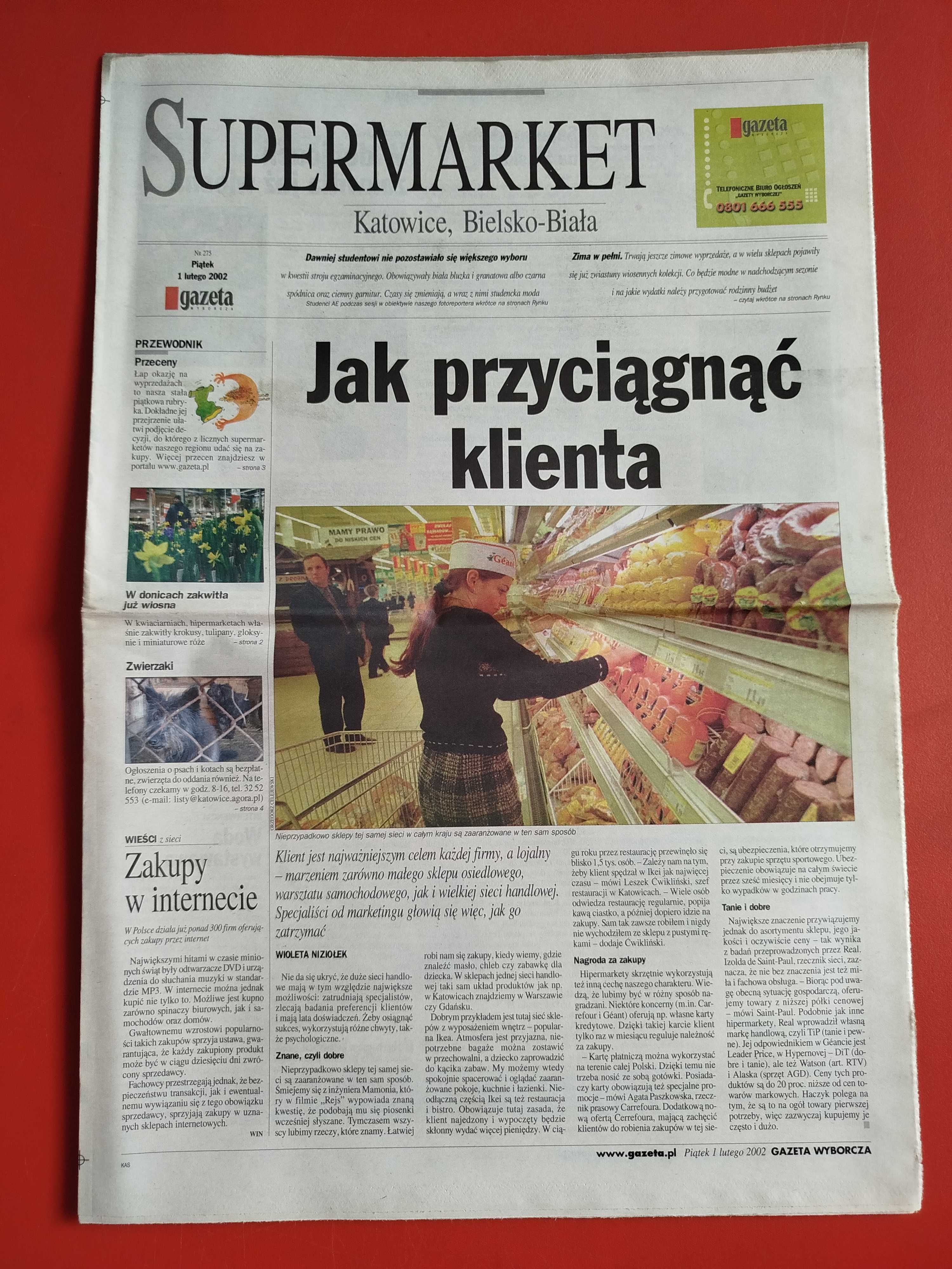 Gazeta Wyborcza, 1 lutego 2002, nr 27, Jan Jakub Kolski