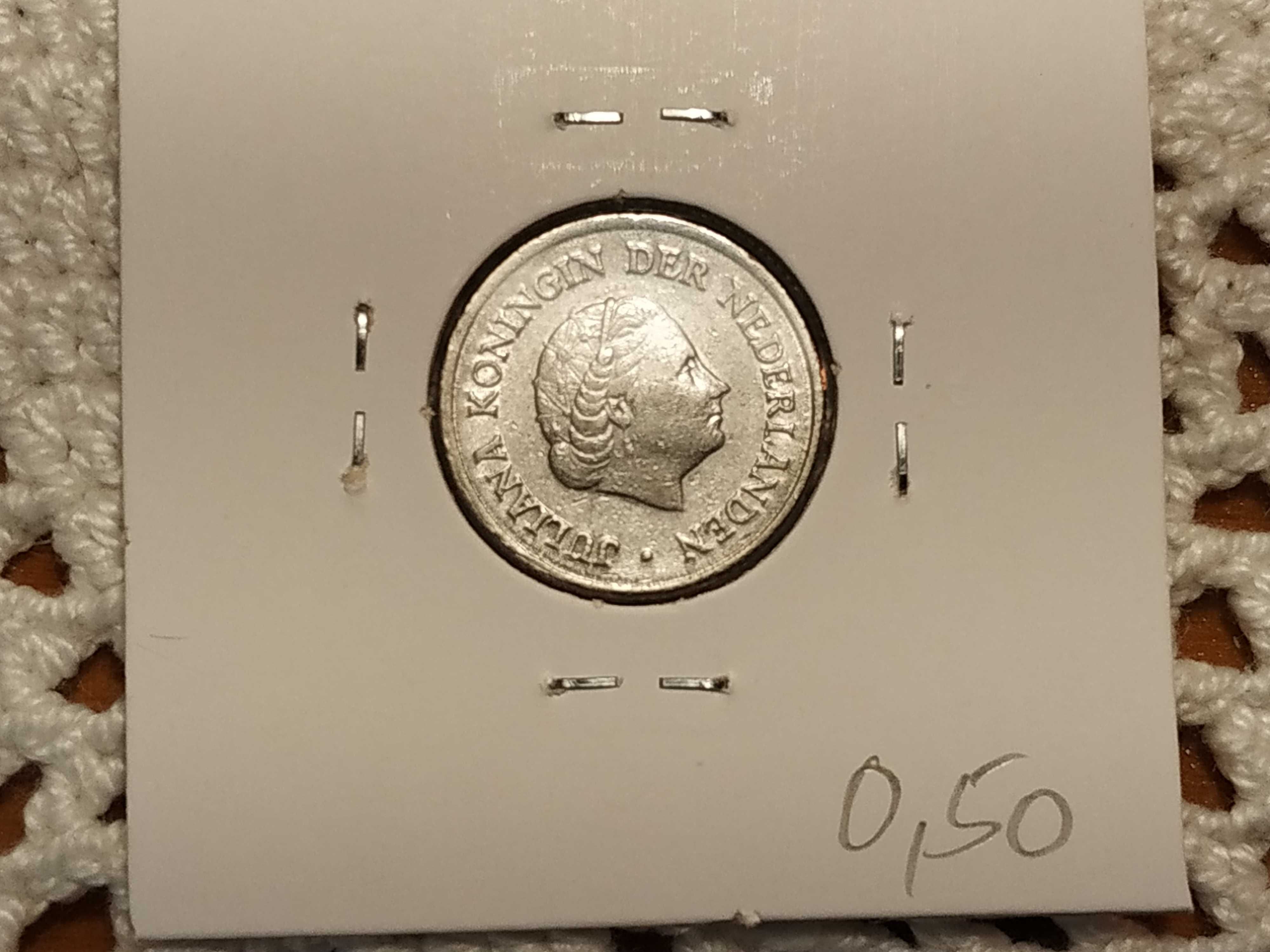 Holanda - moeda de 25 cêntimos de 1951