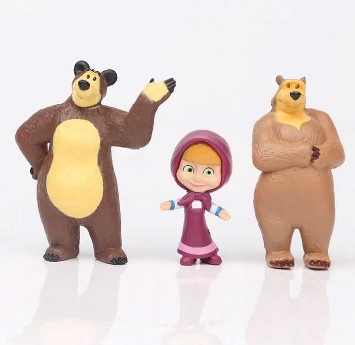 Figurki Masza i niedźwiedź 10 szt Nowe