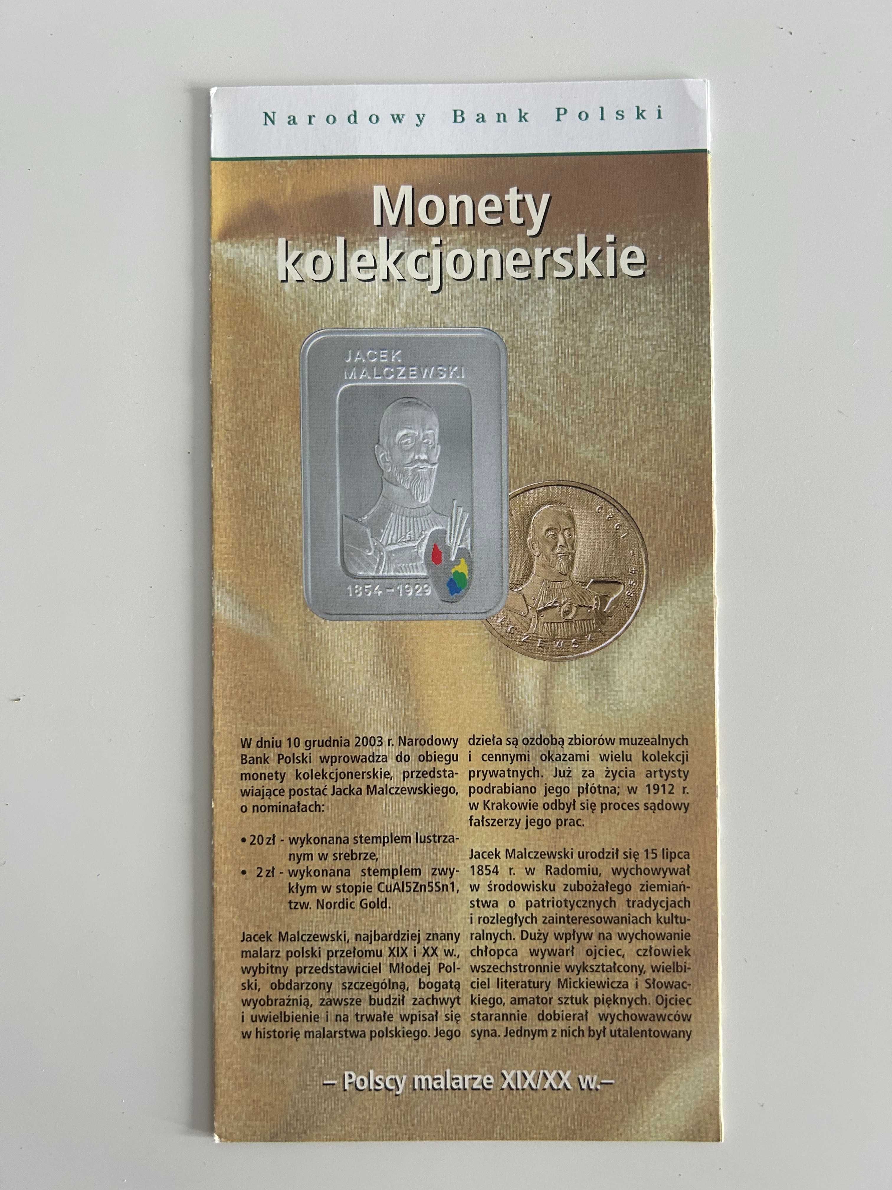 Folder emisyjny Jacek Malczewski 2003 rok