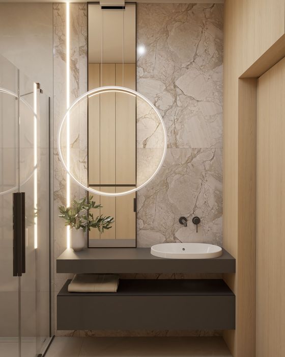 Lustro 200x40 cm czarna rama – NOWE, eleganckie, loft / nowoczesne