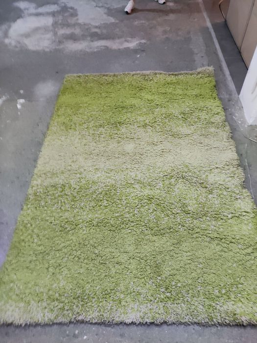 Carpete Pelo Curto Verde-Bege Degradê