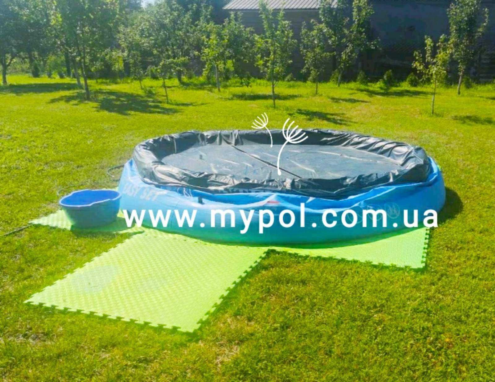Подстилка под бассейн, татами 1х1м, пазли на підлогу, пазлы на пол