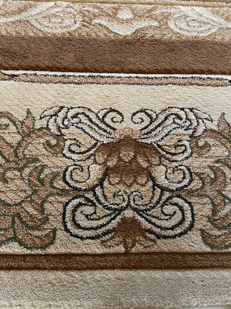 Piękny duży dywan beż brąz vintage 240x330