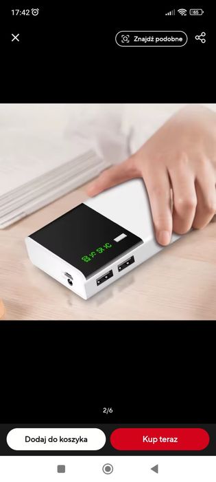 Powerbank 20.000 mAh + Ładowarka 65 Wat Gratis !!!