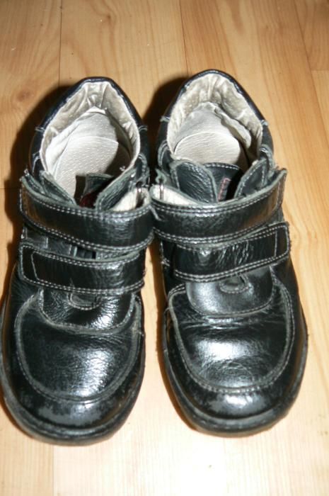 Туфель-ботинок черный кожаный, Ладушки, 32