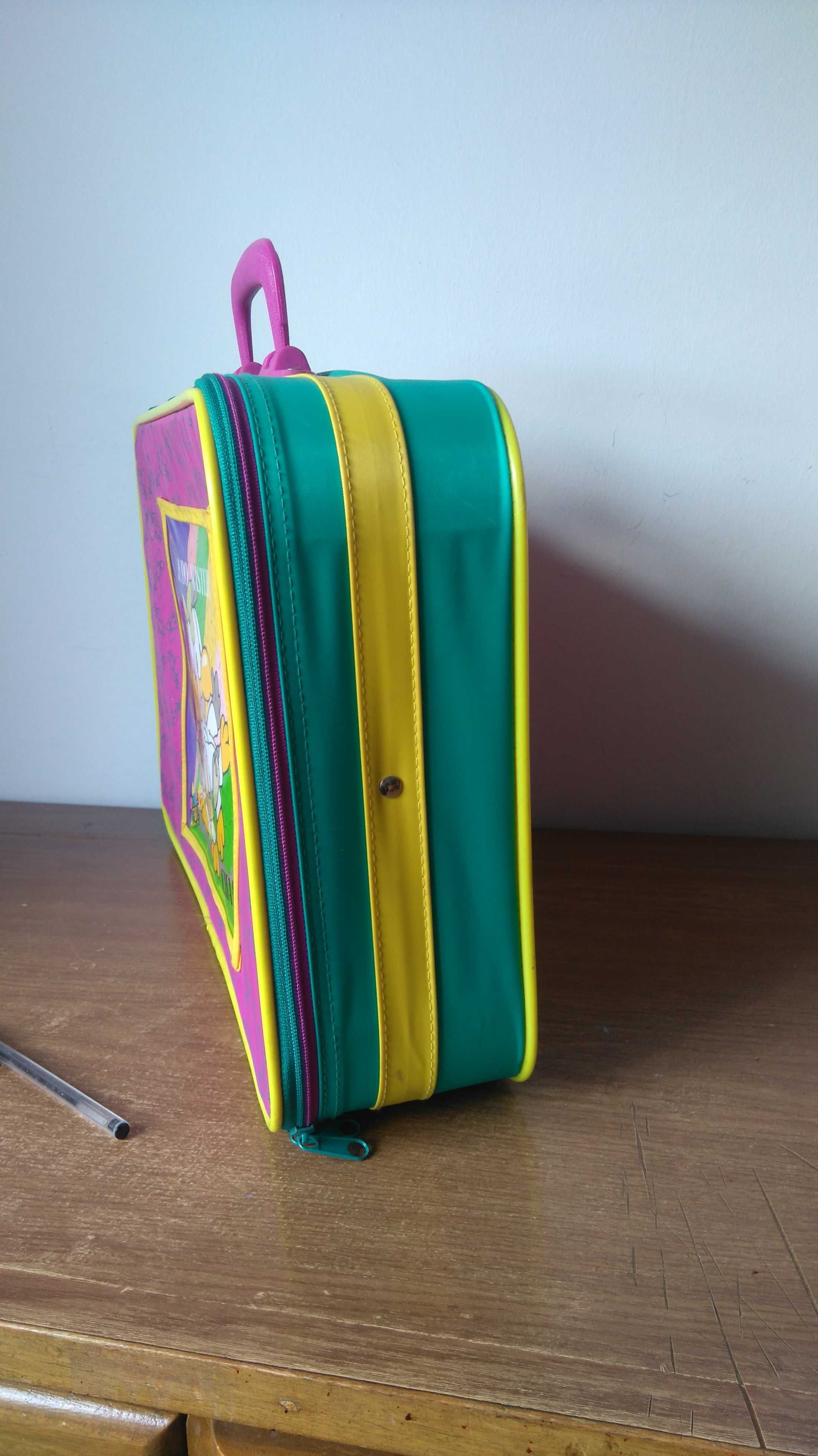 Mala de viagem de menina rosa e amarelo ALBIE & GIBIE