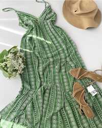 Платье плаття сукня довге сарафан вишивка Zara S