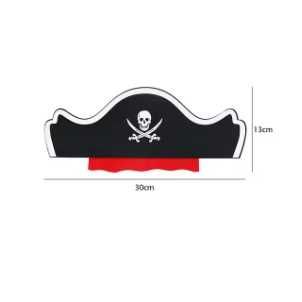 Zestaw pirat przebranie kostium balik czapka + opaska na oko / Nowy