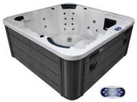 Jacuzzi ogrodowe wanna z hydromasażem 6-osobowe 200x200x92cm AquaGold