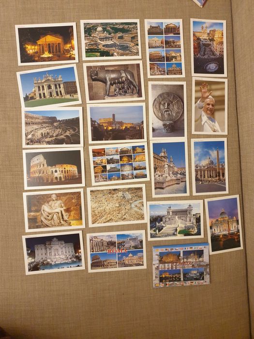Włochy widokówki 100x, Elba 17x, Rzym, Watykan