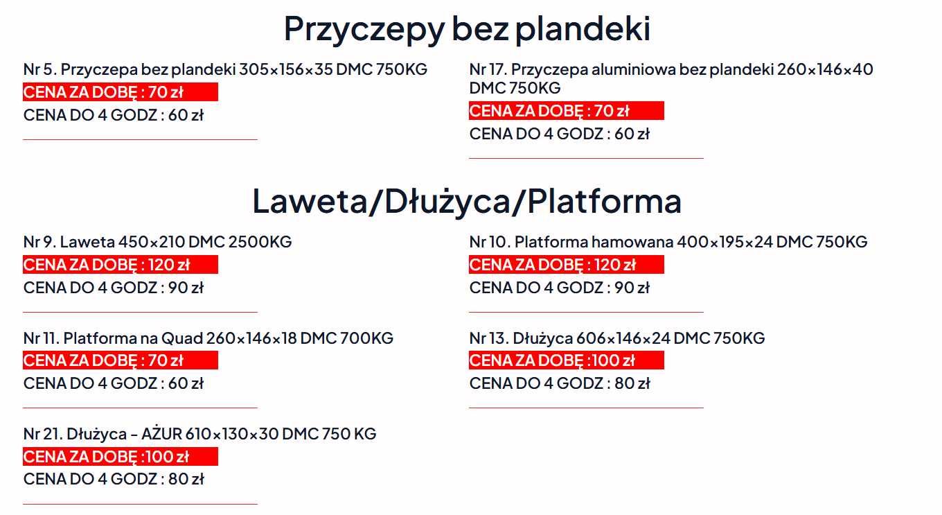 Wypożyczalnia Przyczep F.H.U. ,,DIAMENT ''