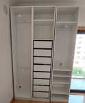 Roupeiro aberto com 8 gavetas branco, IKEA semi
novo, pouco uso,
2,37x