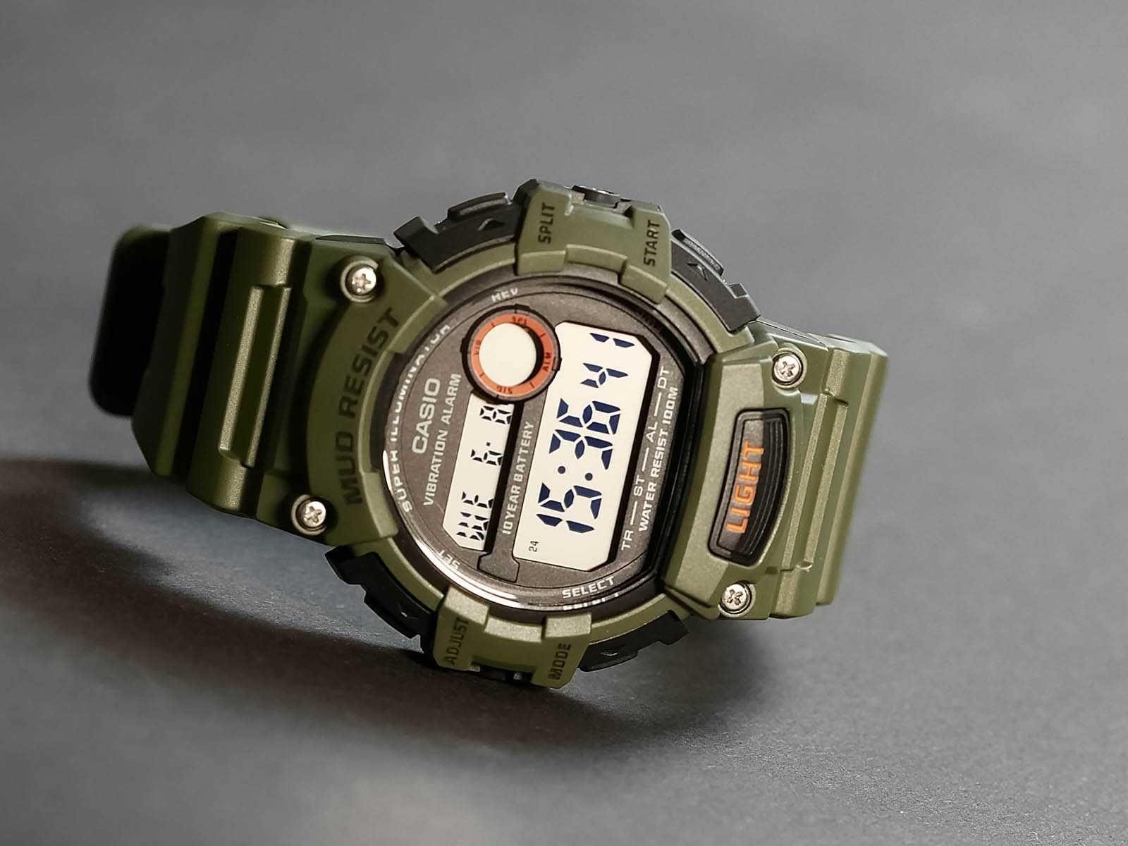 Тактические Casio TRT-110H-3AV Грязезащищенные. Вибро сигнал.