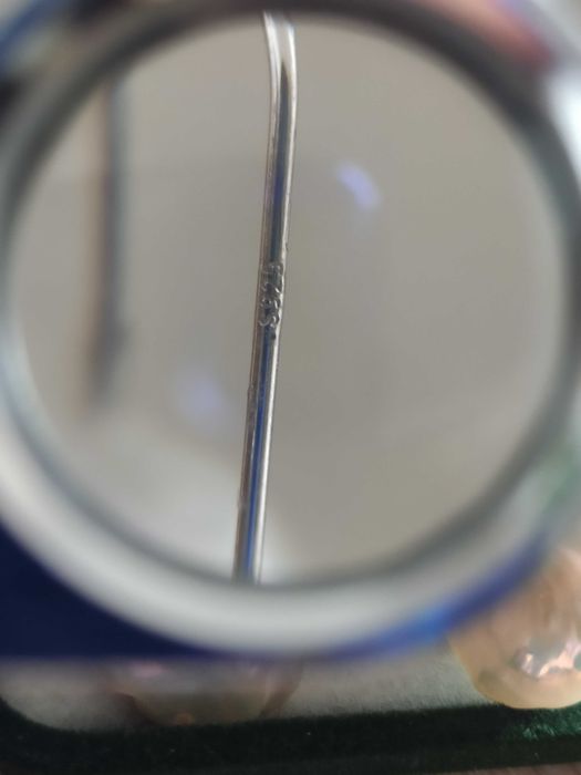 Srebrny kolczyki z pereł naturalnych