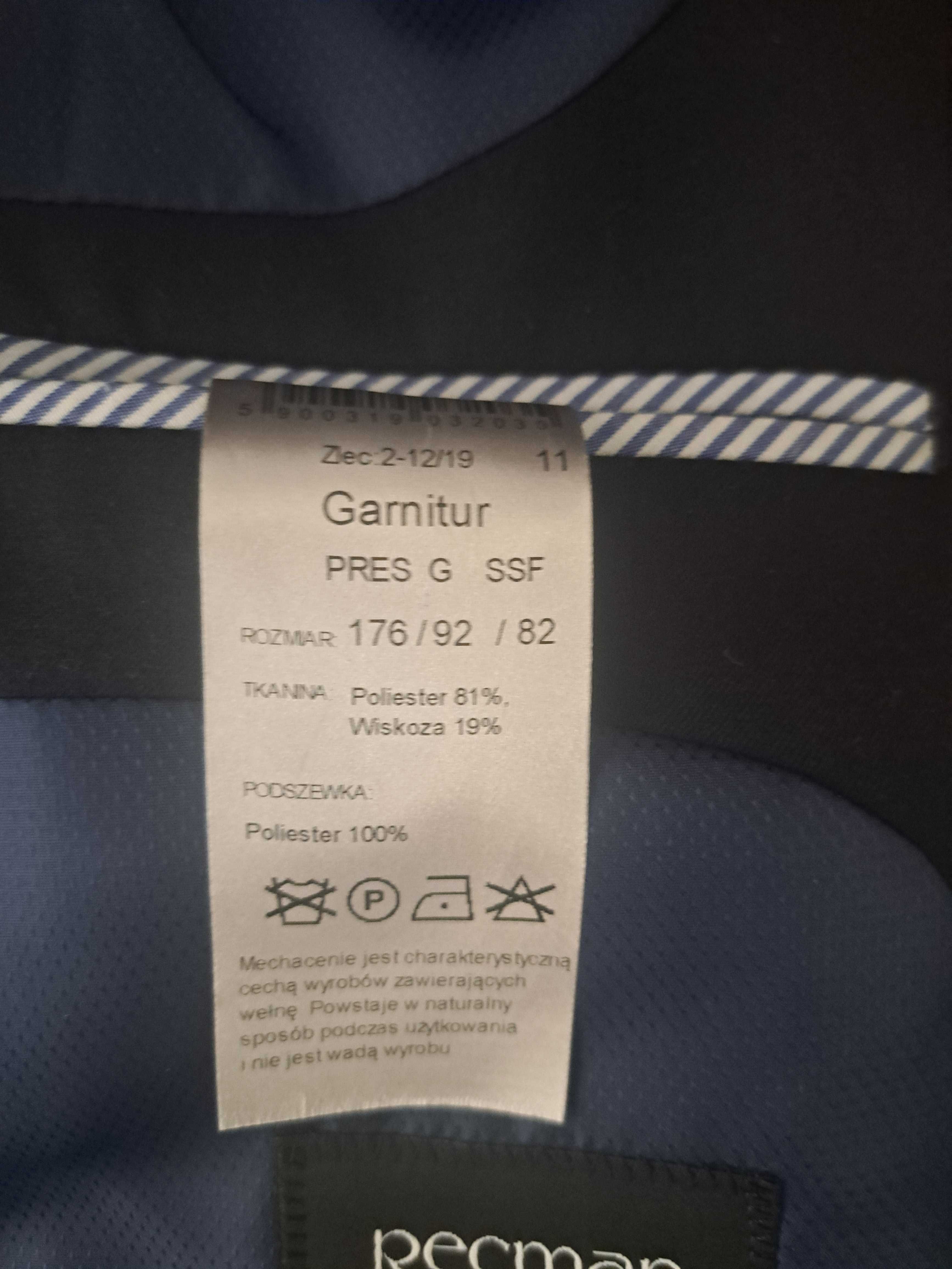 Sprzedam elegancki garnitur Recman