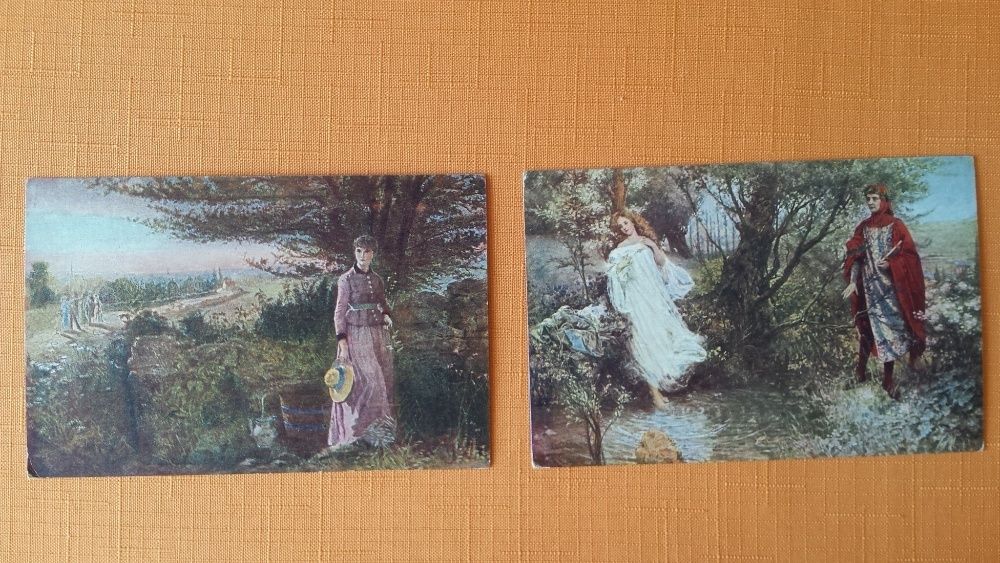 Pocztówki malarstwo początek XX wieku Salon J.P.P Praga