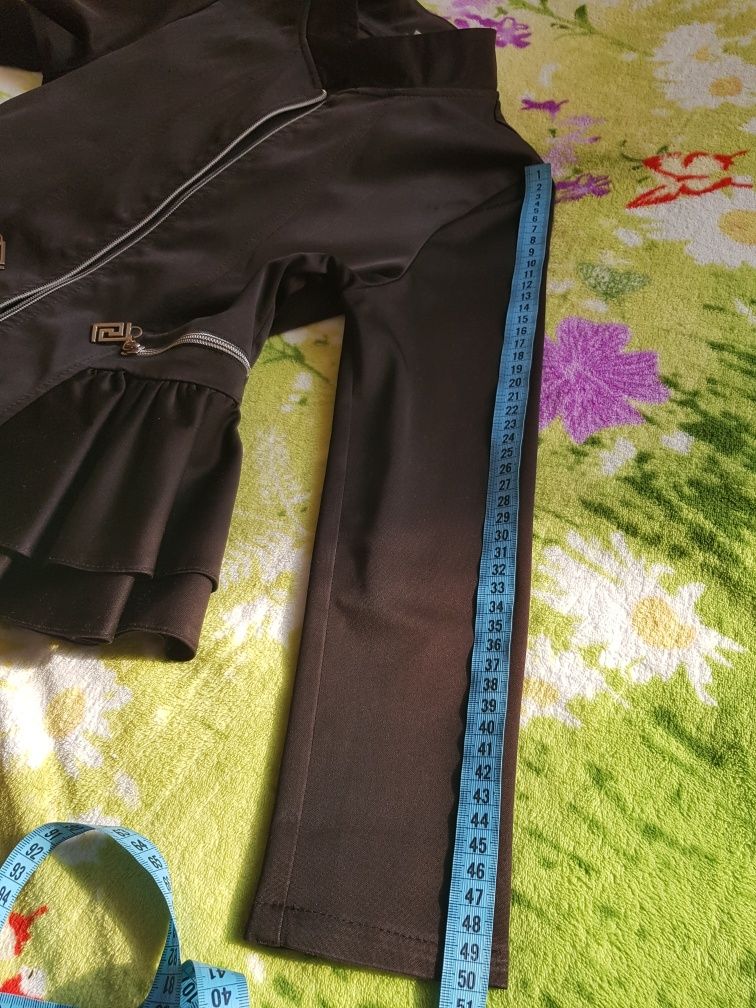 Комплект черный школьный 146 см, пиджак, юбка Зиронька