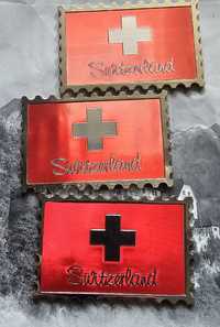 Magnes na lodówkę Szwajcaria  Flaga metal  1szt