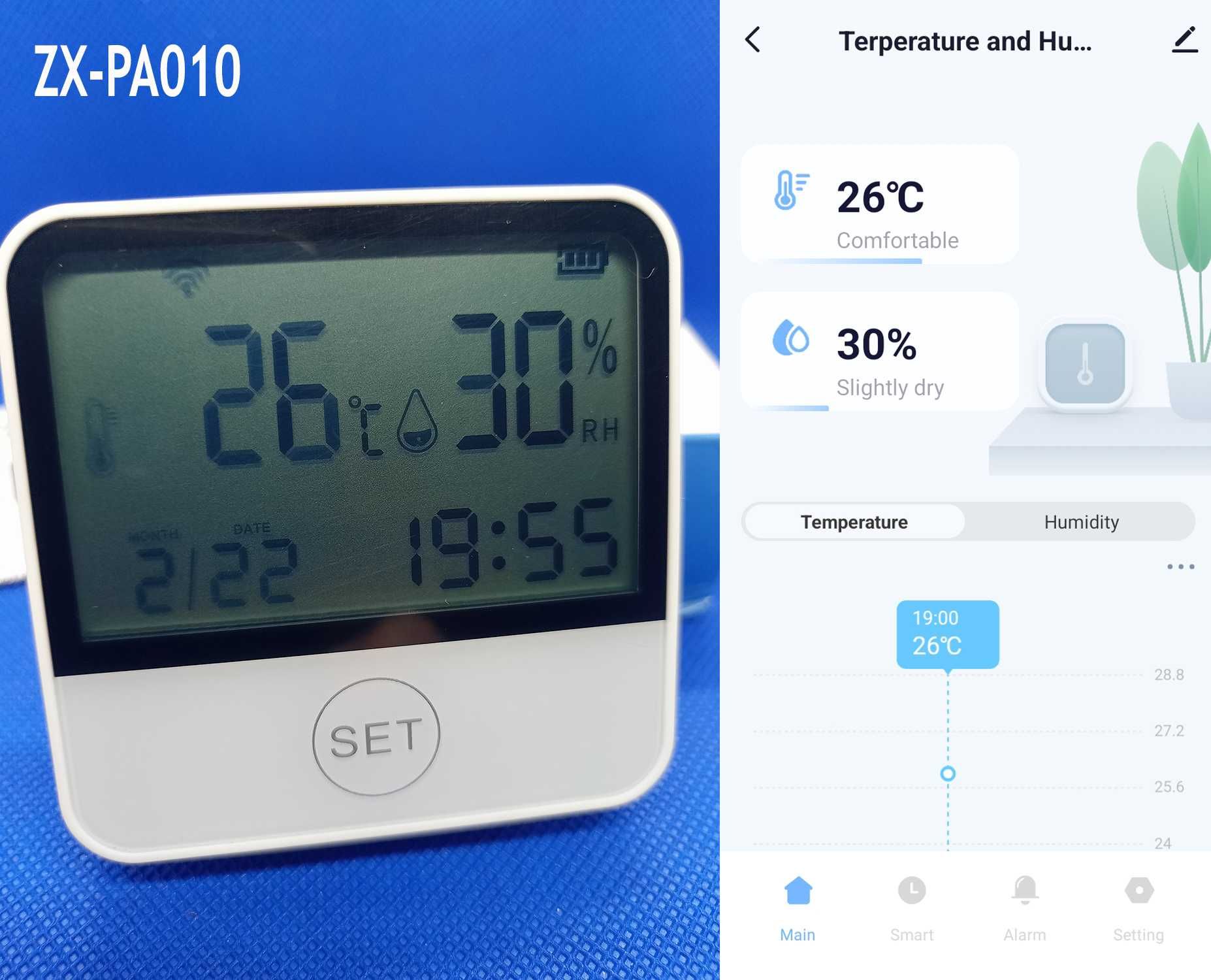 SmartLife розумний термометр гігрометр Tuya