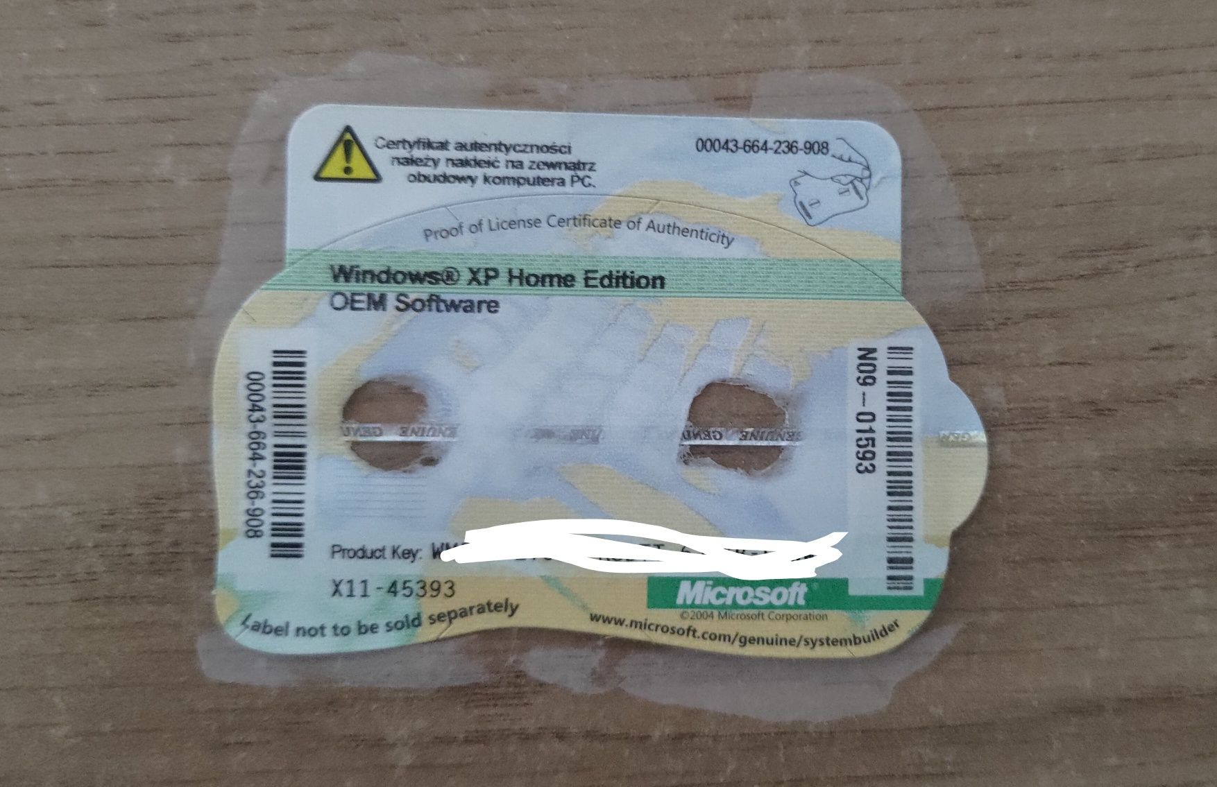 Windows XP Home Edition OEM