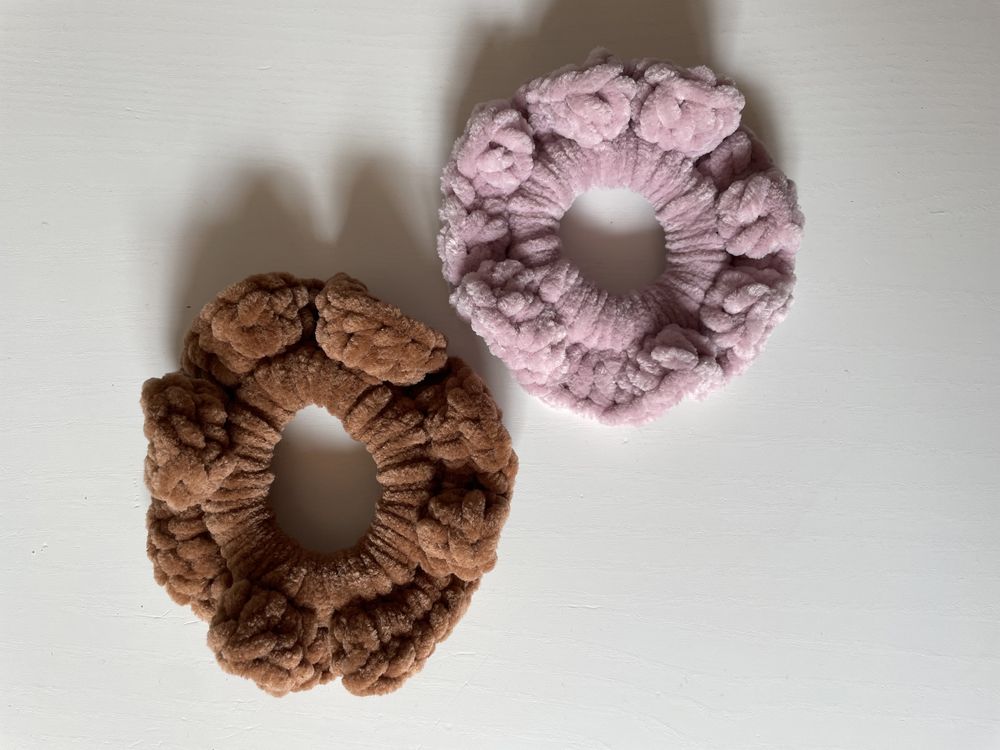 Scrunchie - gumki na szydełku handmade