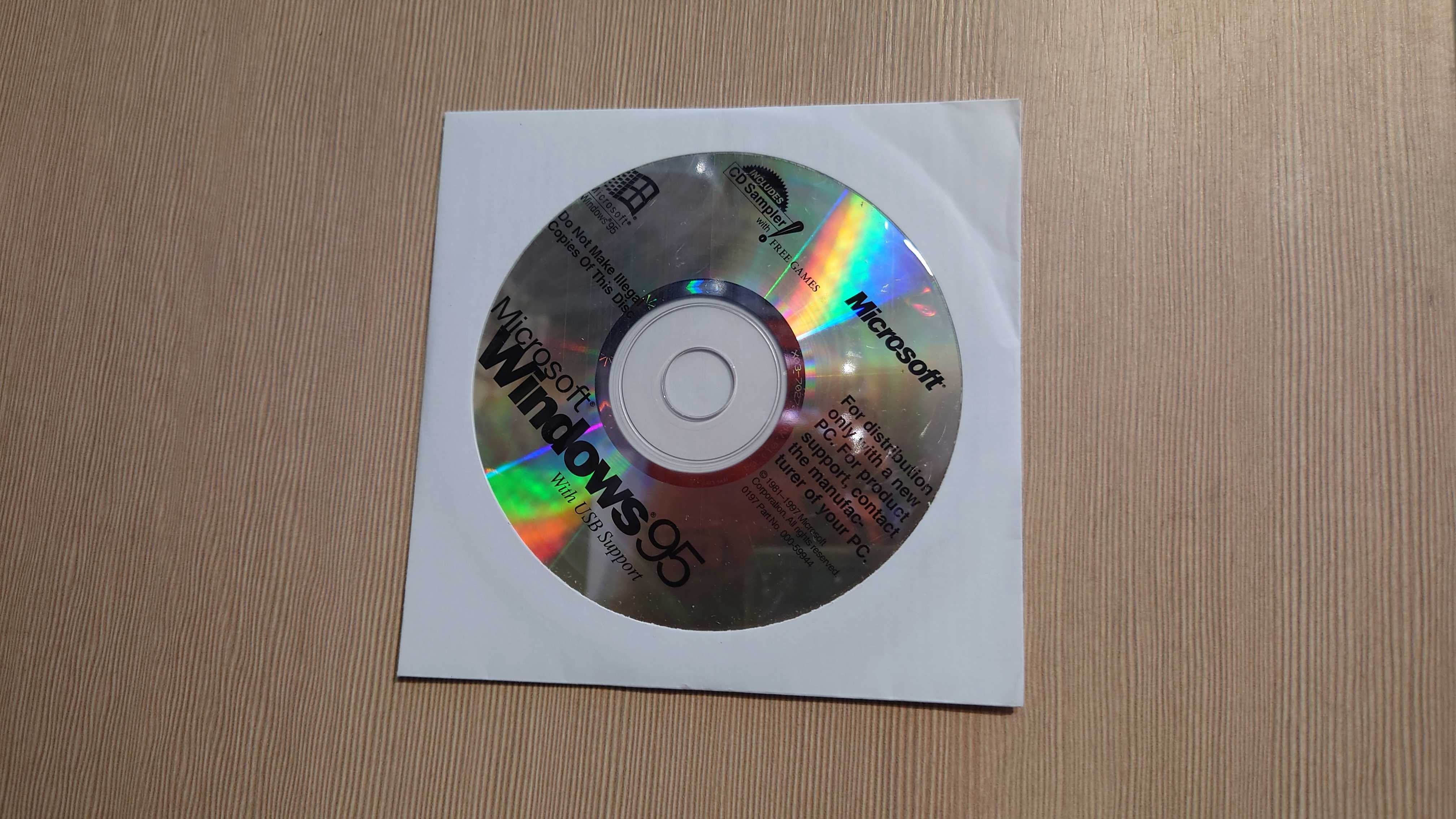 Windows 95 klucz + płyta CD + wprowadzenie #36