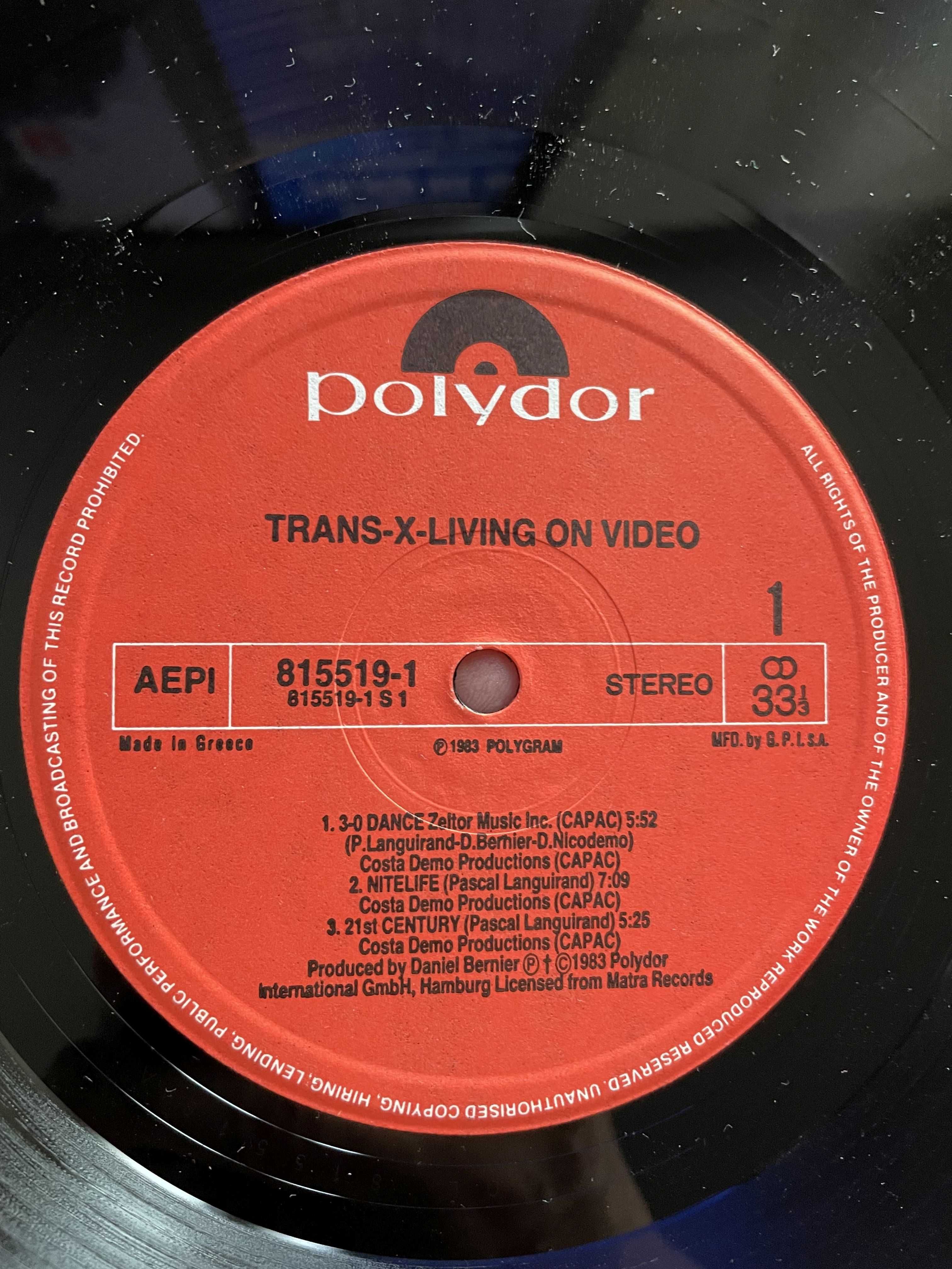 Trans X - Living On Video RARE