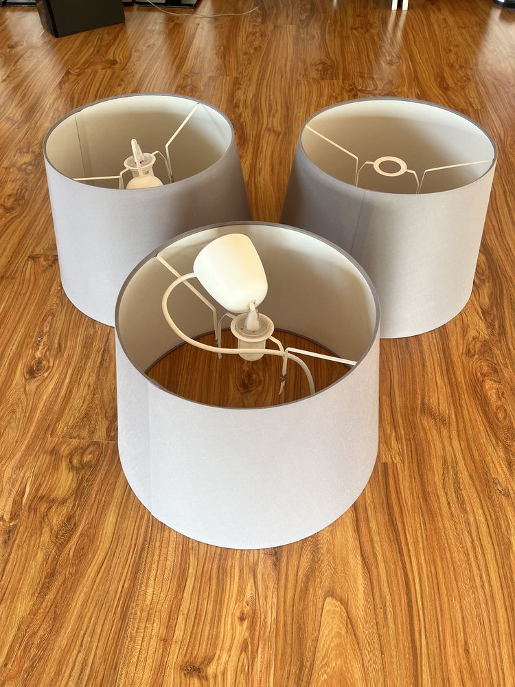 Duże szare klosze ikea skottorp 42 cm