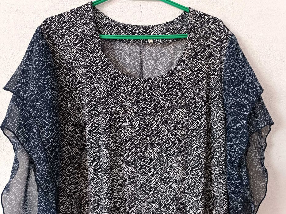 Плаття трикотаж шифон батал 56 розмір