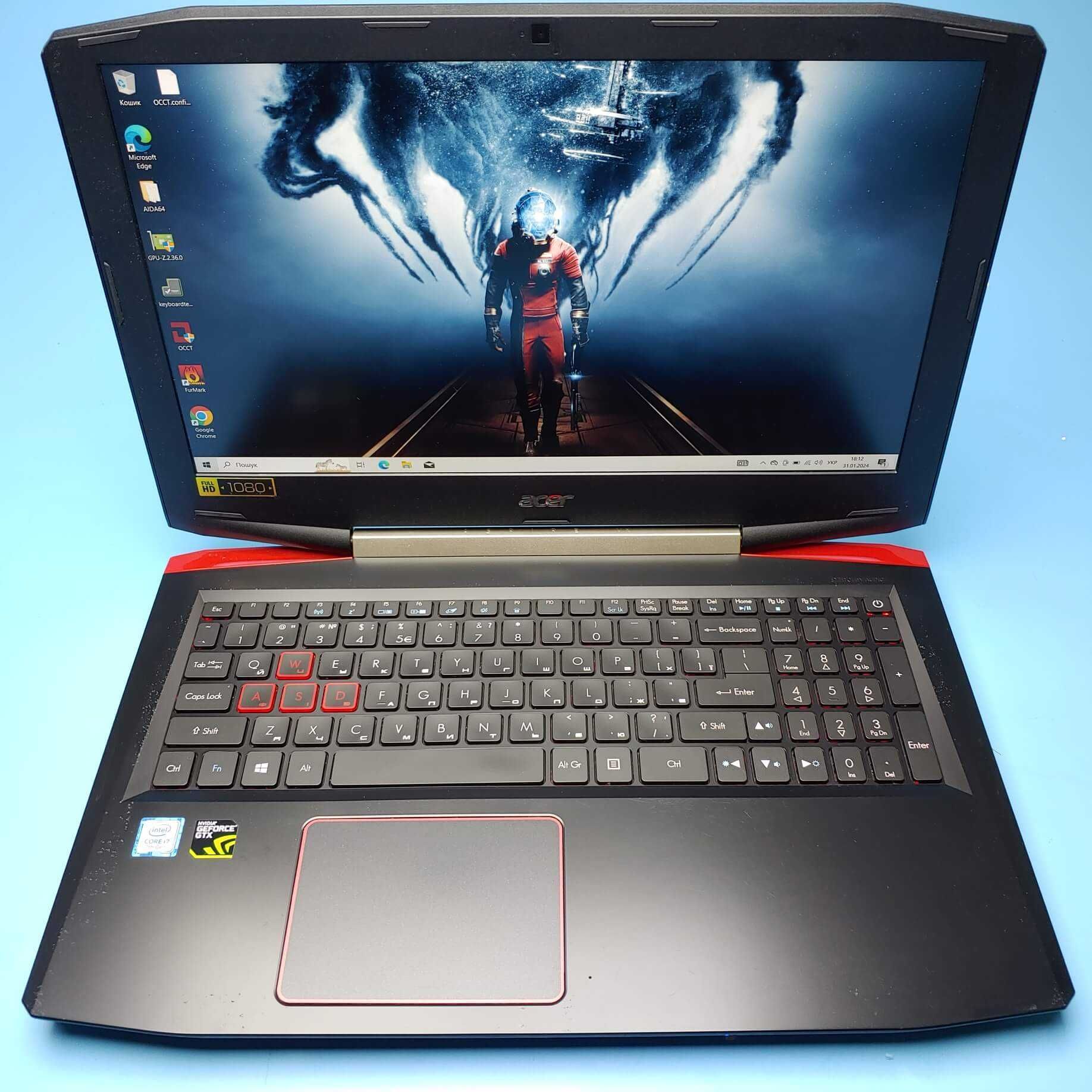 Ноутбук Acer AspireVX5-591G-75RM(i7-7700HQ/16GB/256/GTX 1050 Ti)(7022)