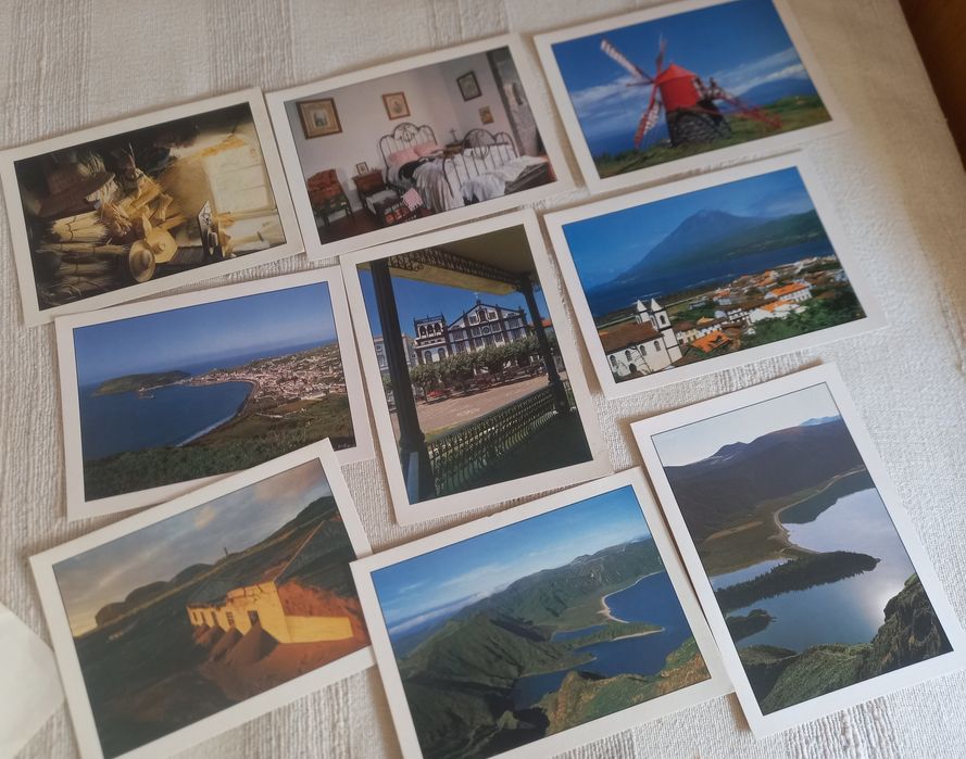 24 postais antigos dos Açores não circulados