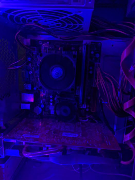 Материнская плата sAm3 + Athlon x4 620