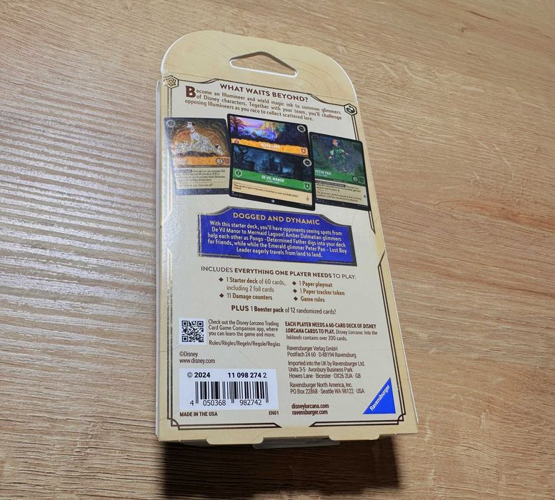 Karty Disney LORCANA - zestaw startowy, nowy, oryginalny, nieotwarty