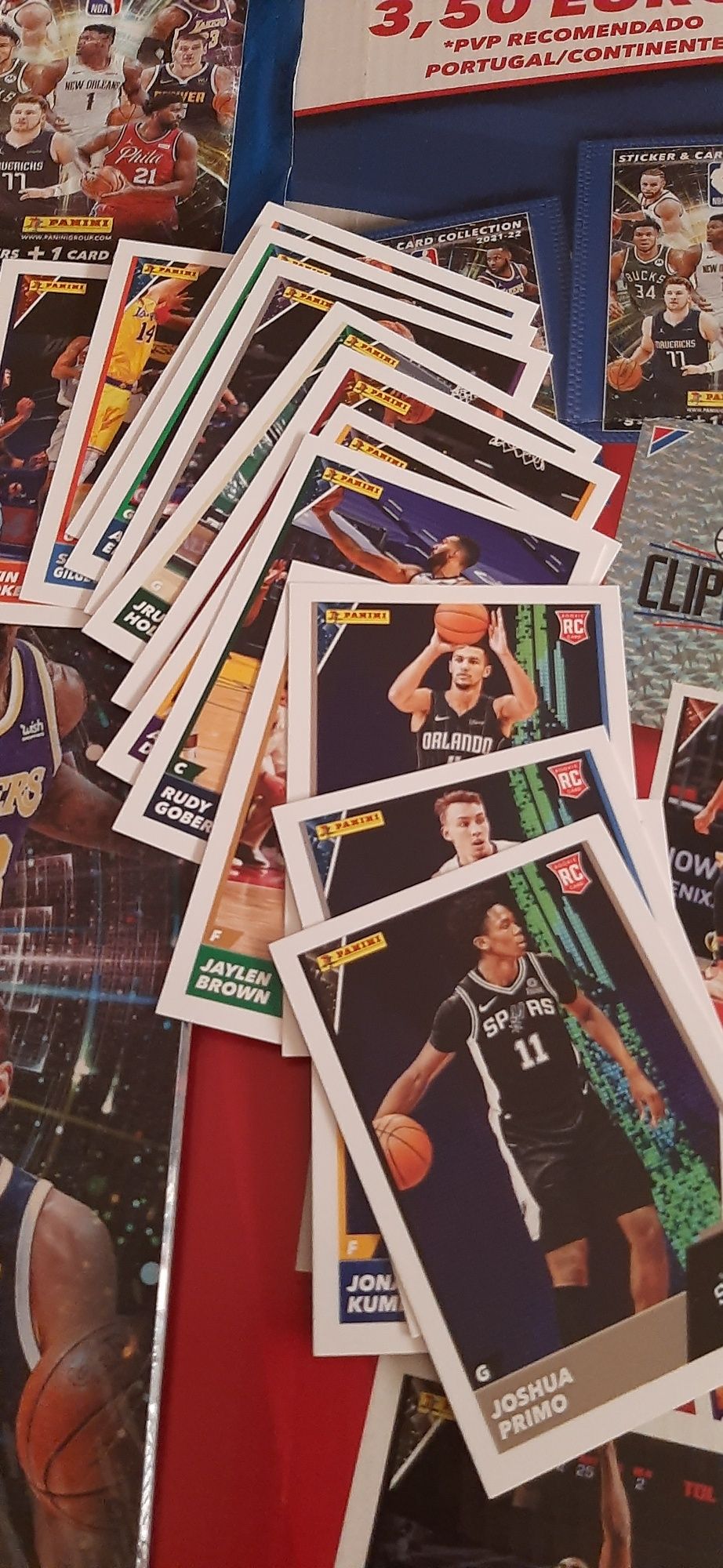 Caderneta vazia NBA 2021-22+cartas+cromos+saqueta vazia