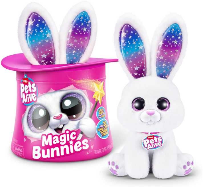 Игровой набор Pets Alive Magic Bunnies Кролик волшебник чарівник білий
